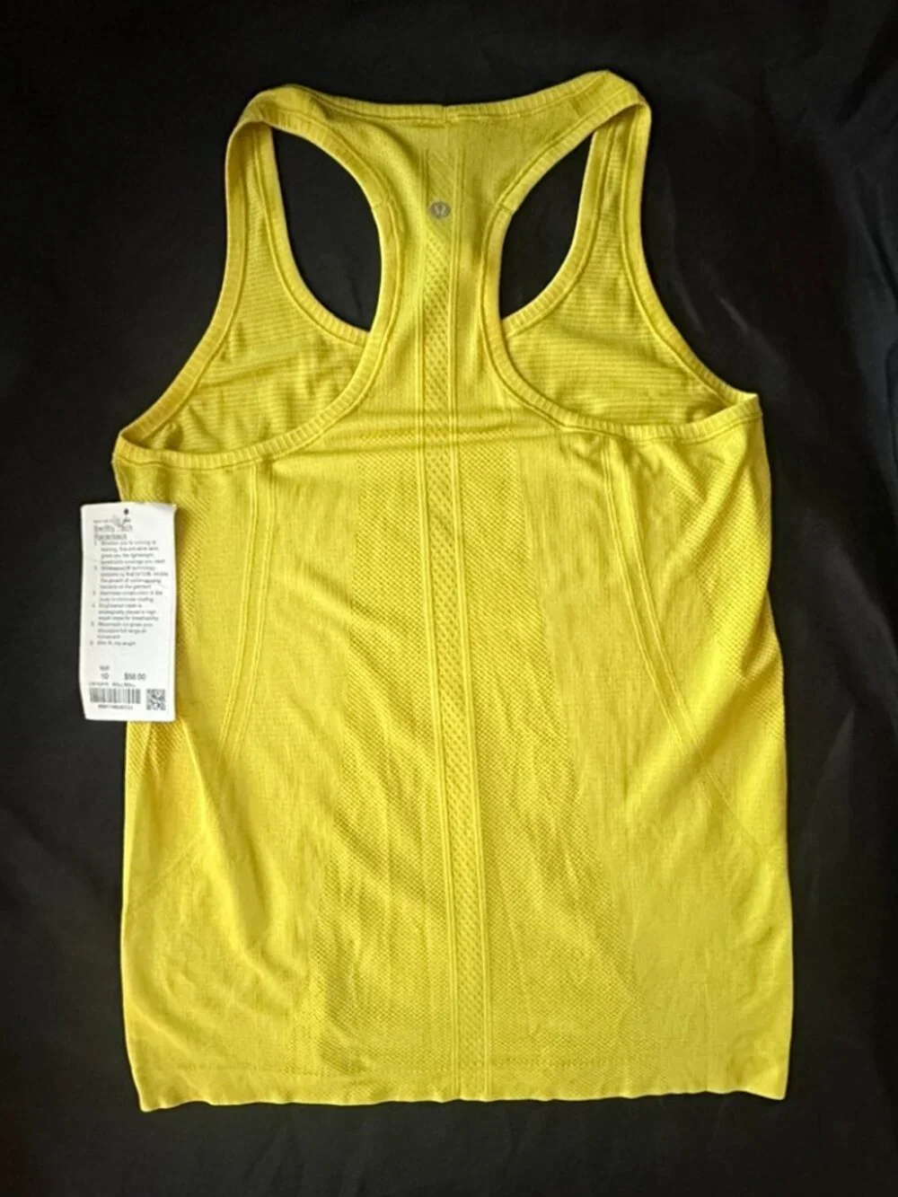 lululemon athletica Swiftly Tech Racerback Yellow Size 10 NWT